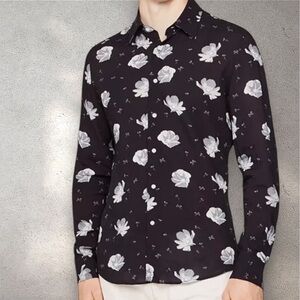 Reiss Phoenix Floral Button Front Shirt